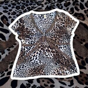 Animal print top